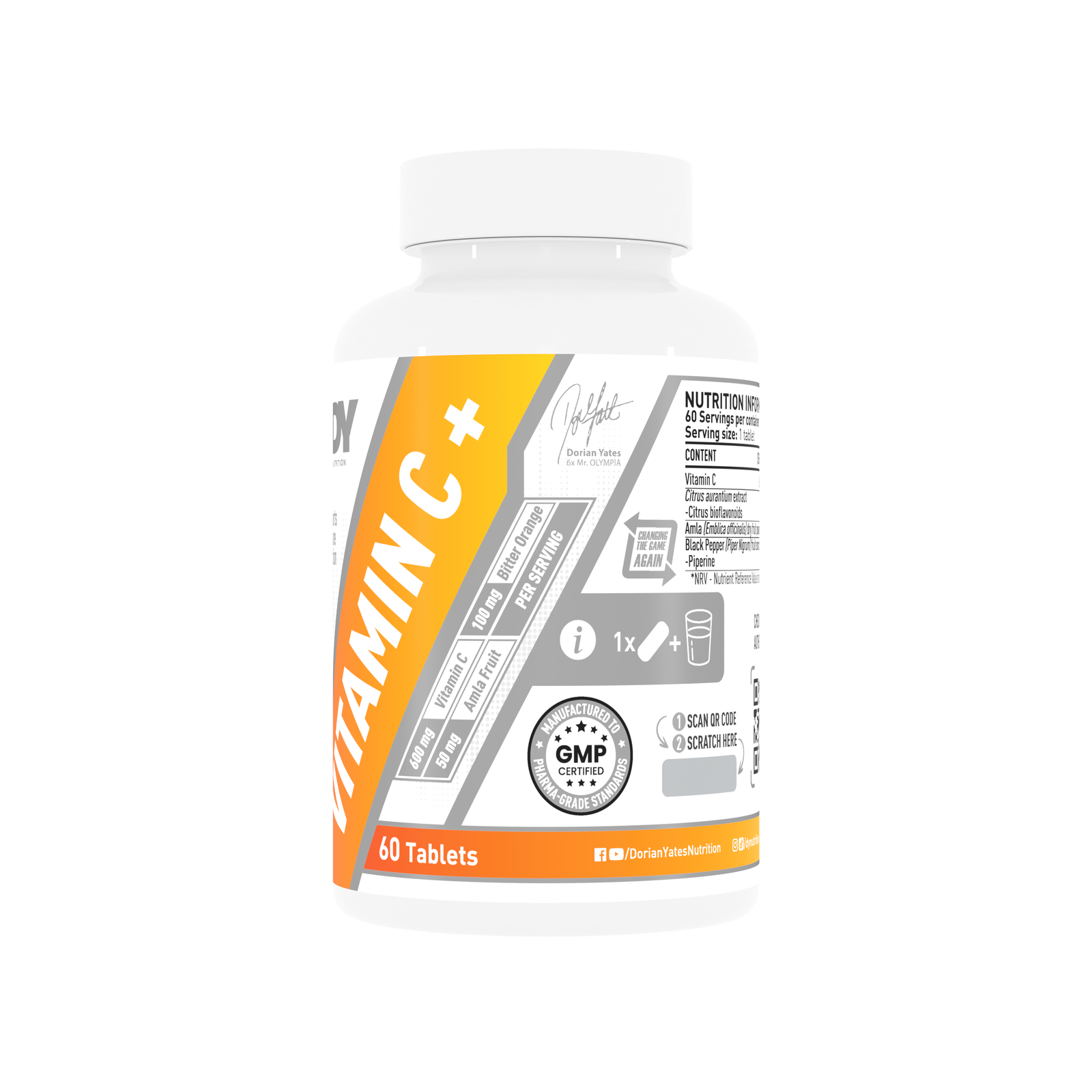 Vitamina C+, 60 tablets | DY Nutrition – DY Nutrition Worldwide