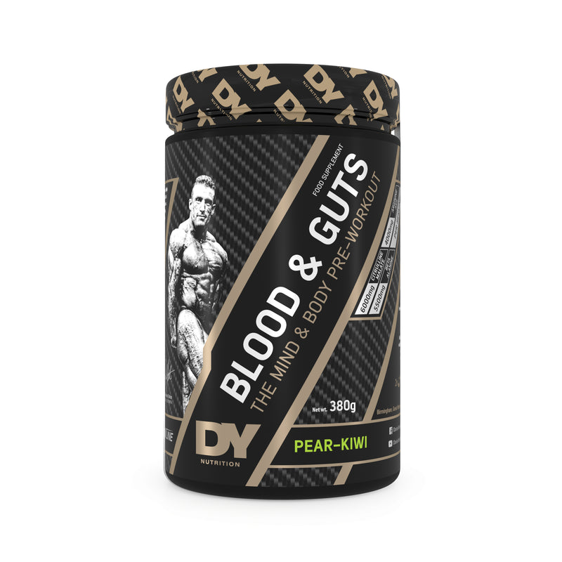 and　Guts　–　Nutrition　20　380g　Servings　DY　Worldwide　Pre-Workout　Blood