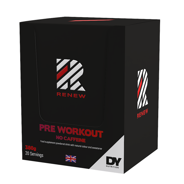 Renew Pre-Workout Stimulant Free, 380g Box, 20 Sachets